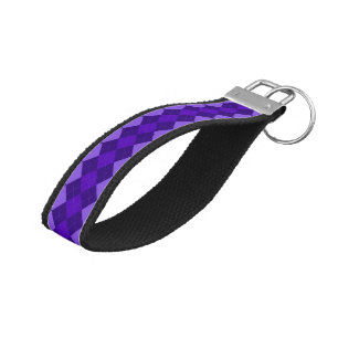 Llavero De Pulsera Amethyst Purple Argyle
