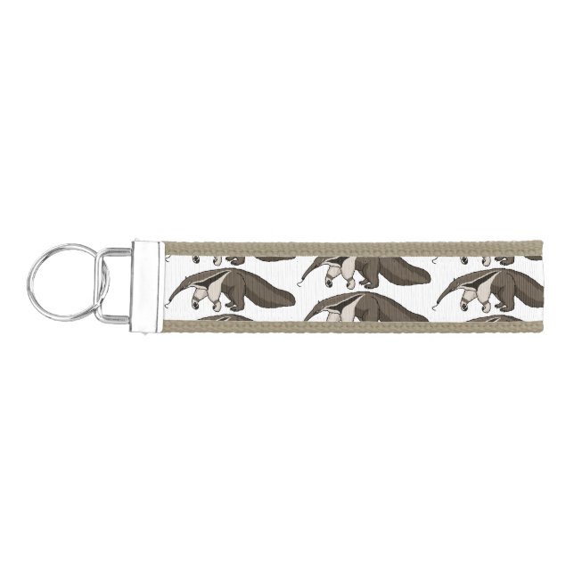 Llavero De Pulsera Anteater feliz personalizado ilustracion (Llaves lado izquierdo)