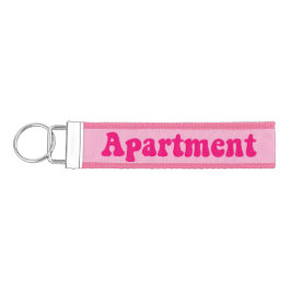 Llavero De Pulsera Apartamento rosa caliente