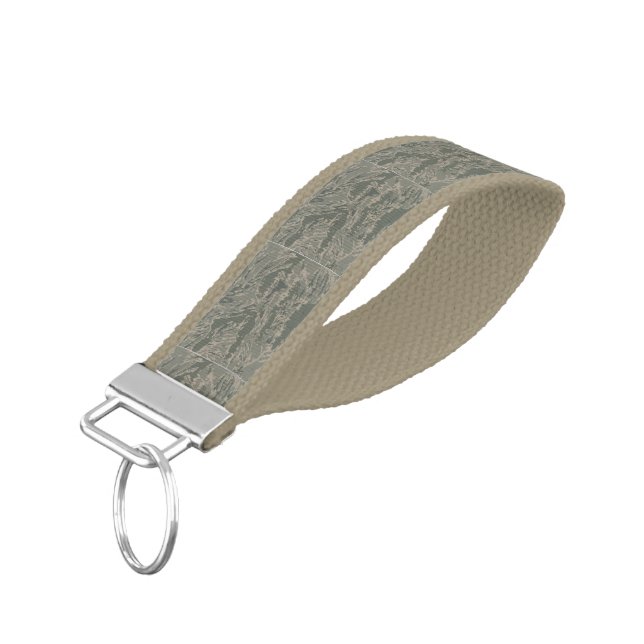 Llavero De Pulsera arte piloto del avión digital de camuflaje de camo (Angulado hacia abajo)