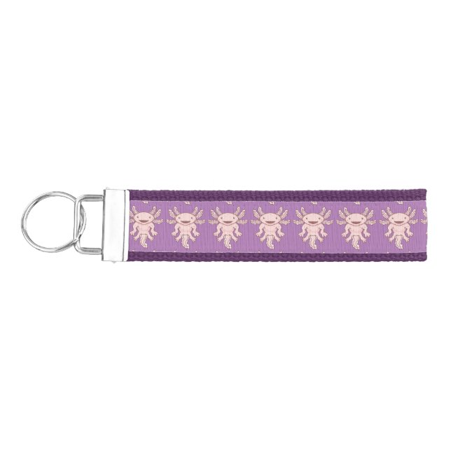 Llavero De Pulsera Axiolotl rosado lindo Thunder_Cove (Llaves lado izquierdo)