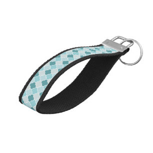 Llavero De Pulsera Azules Marroquíes, Latticework, quatrefoil