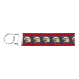 Llavero De Pulsera Bandera americana águila calva