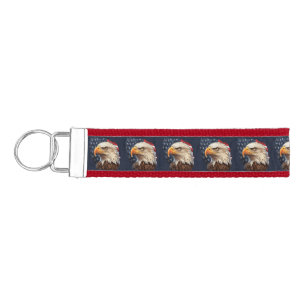 Llavero De Pulsera Bandera americana águila calva