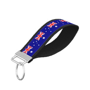 Llavero De Pulsera Bandera australiana patriótica