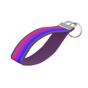 Llavero De Pulsera Bandera bisexual del orgullo de Falln