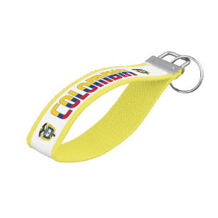 Llavero De Pulsera Bandera colombiana encantadora patriótica