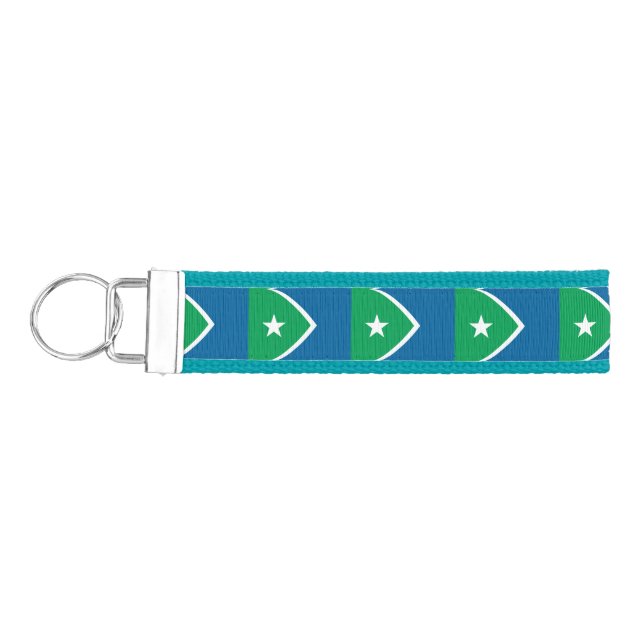 Llavero De Pulsera Bandera de Cedar Rapids, Iowa (Llaves lado izquierdo)