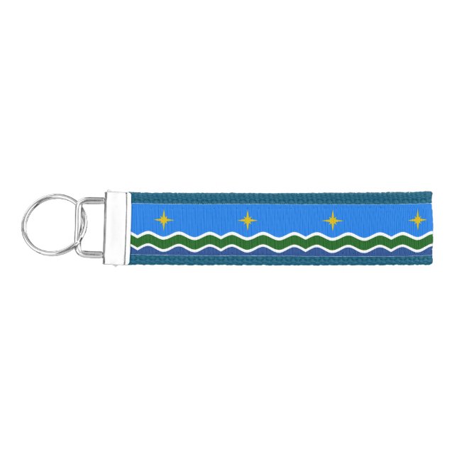 Llavero De Pulsera Bandera de Duluth, Minnesota (Llaves lado izquierdo)