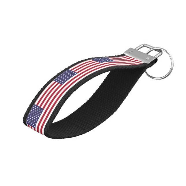 Llavero De Pulsera Bandera de Estados Unidos (Angulado hacia arriba)