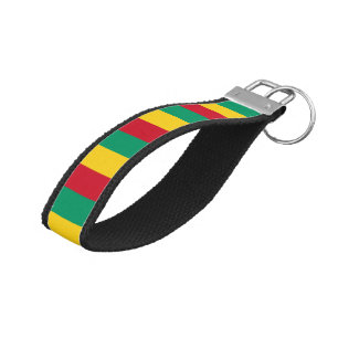 Llavero De Pulsera Bandera de Guinea