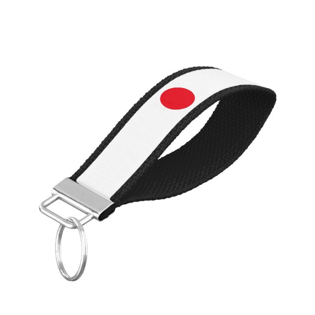 Llavero De Pulsera Bandera de Japón (Angulado hacia abajo)