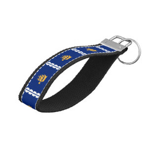 Llavero De Pulsera Bandera de la cadena de muñecas de la ciudad de Qu