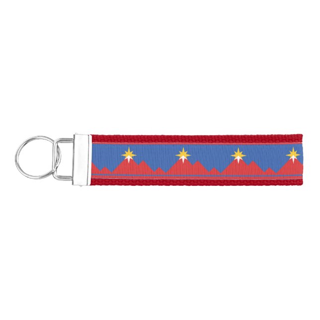Llavero De Pulsera Bandera de Pocatello, Idaho (Llaves lado izquierdo)