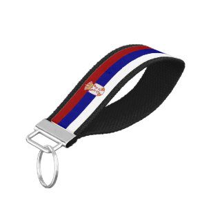 Llavero De Pulsera Bandera de Serbia