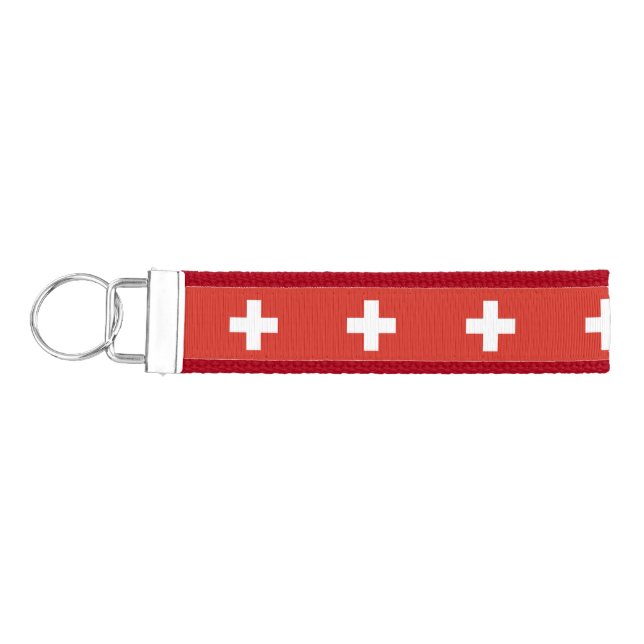 Llavero De Pulsera Bandera de Suiza Cadena de escritura (Llaves lado izquierdo)