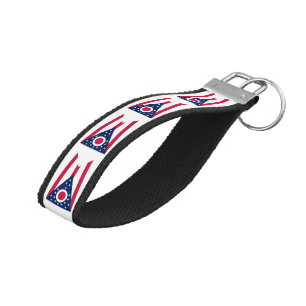 Llavero De Pulsera Bandera del Estado de Ohio