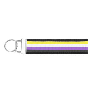 Llavero De Pulsera Bandera del Orgullo no binario