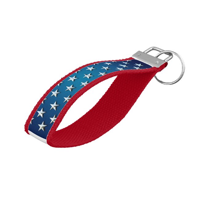Llavero De Pulsera Bandera estadounidense (Angulado hacia arriba)