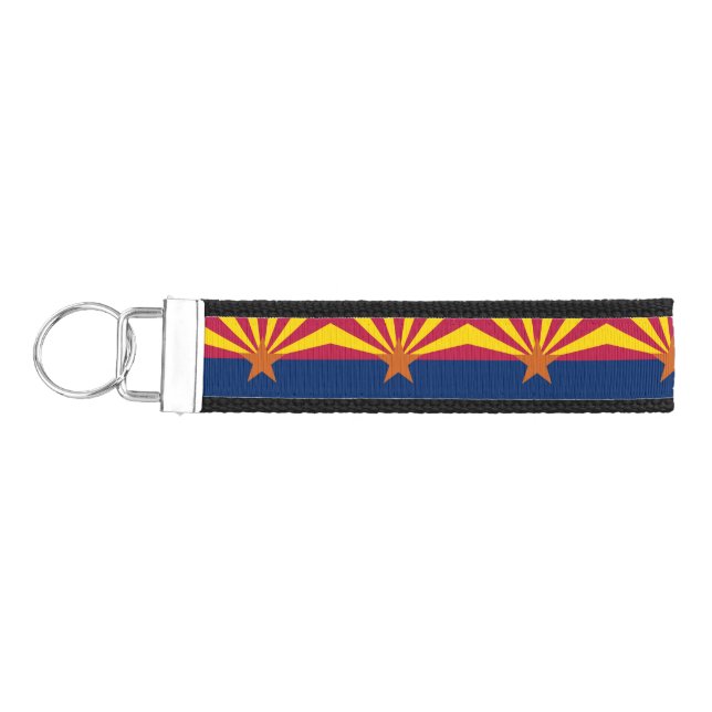 Llavero De Pulsera Bandera Estatal de Arizona (Llaves lado izquierdo)
