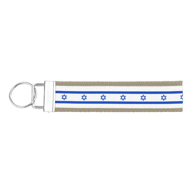 Llavero De Pulsera Bandera israelí patrón moderno patriótico (Llaves lado izquierdo)