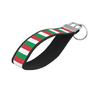 Llavero De Pulsera Bandera italiana e cadena de teclas/moda de muñeca