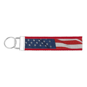 Llavero De Pulsera Bandera Keychain/Americana de la muñeca