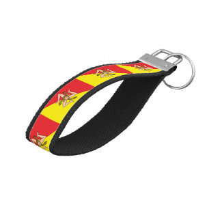 Llavero De Pulsera Bandera siciliana y moda de muñeca sicilia
