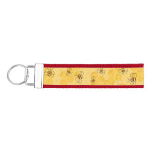 Llavero De Pulsera Bee Buzzing Honey Bees Cute