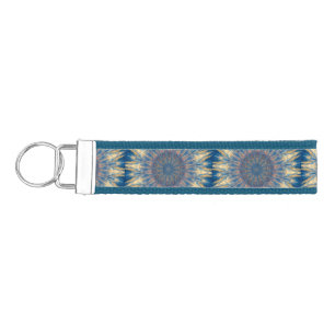 Llavero De Pulsera Blue Chakra Kaleidoscope Thunder_Cove