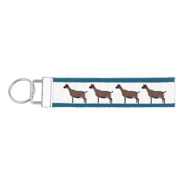 Llavero De Pulsera Cabra lechera de Oberhasli