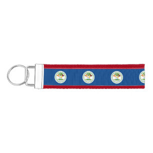 Llavero De Pulsera Cadena clave de escritura de la bandera de Belice