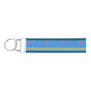 Llavero De Pulsera Cadena de teclas de la escritura de la bandera de 