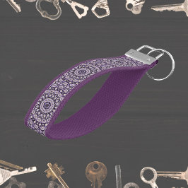 Llavero De Pulsera Cadena de teclas de la escritura Mandala 8