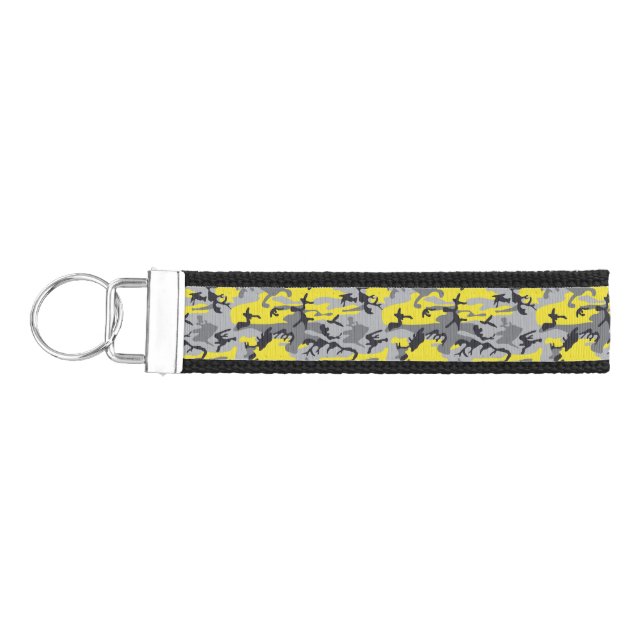 Llavero De Pulsera Camuflaje amarillo y gris, ejército, ejército (Llaves lado izquierdo)