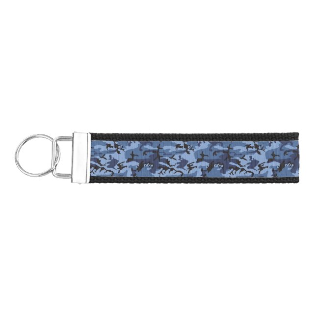 Llavero De Pulsera Camuflaje azul de la marina, ejército, ejército (Llaves lado izquierdo)