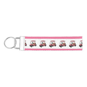 Llavero De Pulsera Carro de golf / ilustracion personalizado de coche