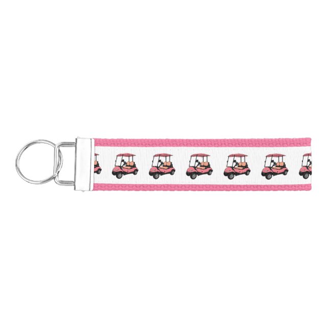 Llavero De Pulsera Carro de golf / ilustracion personalizado de coche (Llaves lado izquierdo)