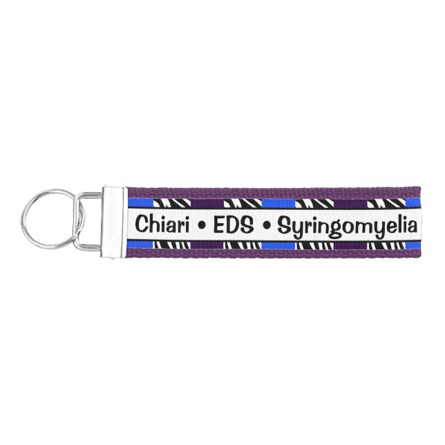 Llavero De Pulsera Chiari EDS Syringomyelia Claves de Conciencia Escr (Llaves lado izquierdo)