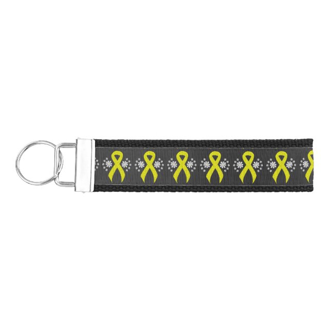 Llavero De Pulsera Cinta de seguridad amarilla de cartón (Llaves lado izquierdo)