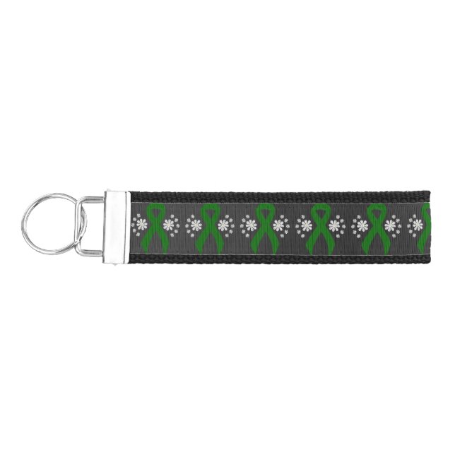 Llavero De Pulsera Cinta de sensibilización verde de Chalkboard (Llaves lado izquierdo)