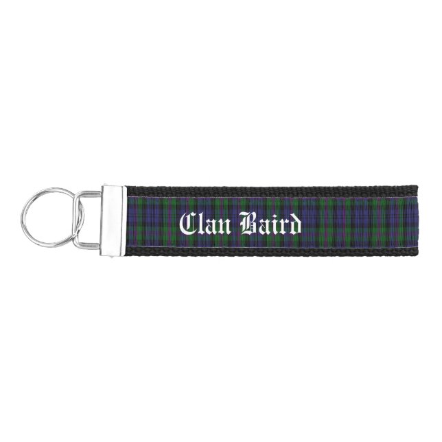 Llavero De Pulsera Clan Baird Tartan Plaid (Llaves lado izquierdo)