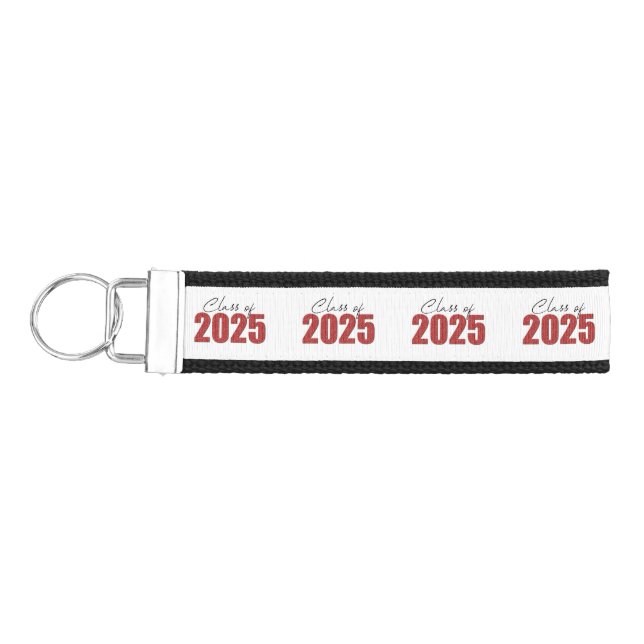 Llavero De Pulsera Clase de Purpurina rojo de 2025 (Llaves lado izquierdo)