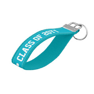 Llavero De Pulsera Clase De Texto Turquesa Y Blanco De 20XX