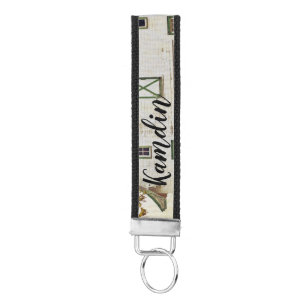 Llavero De Pulsera Clave de la muñeca personalizada Cadena Sunset Bar