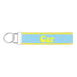 Llavero De Pulsera Coche Amarillo