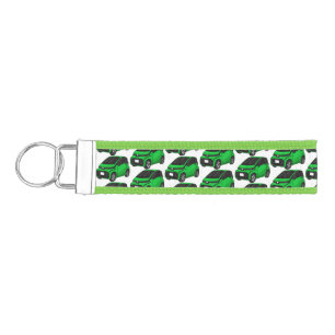 Llavero De Pulsera Coche de pequeño tamaño verde