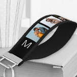 Llavero De Pulsera Collage de fotos Monogramado 6 | Imágenes paisajís<br><div class="desc">Crea tu propio teclado de muñeca monogramada, personalizado con 6 de tus fotos favoritas. La plantilla se configura para que pueda crear su propio collage simple de estilo de tira de fotos. Fotos familiares, fotos de mascotas, selfies, fotos en instagram o retratos de bodas se verán geniales. Si no tienes...</div>