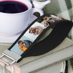 Llavero De Pulsera Collage de fotos personalizado 8 | Imágenes paisaj<br><div class="desc">Crea tu propio llavero de muñeca personalizado con una tira de fotos personalizado. La plantilla está configurada para que cree su collage de fotos con hasta 8 imágenes diferentes. Fotos familiares, fotos de mascotas, selfies, fotos en instagram o retratos de bodas se verán geniales. Si no tienes 8 fotos diferentes...</div>