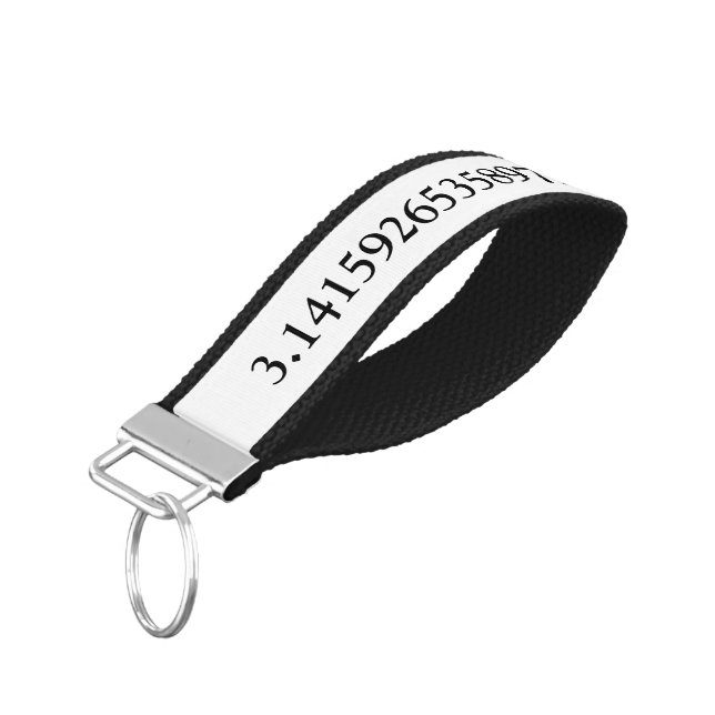 Llavero De Pulsera Constante matemática Pi | Número de dígitos Pi (Angulado hacia abajo)